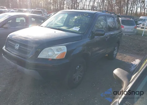 2003 Honda Pilot Ex из США, поврежденный, VIN 2HKYF18423H533862